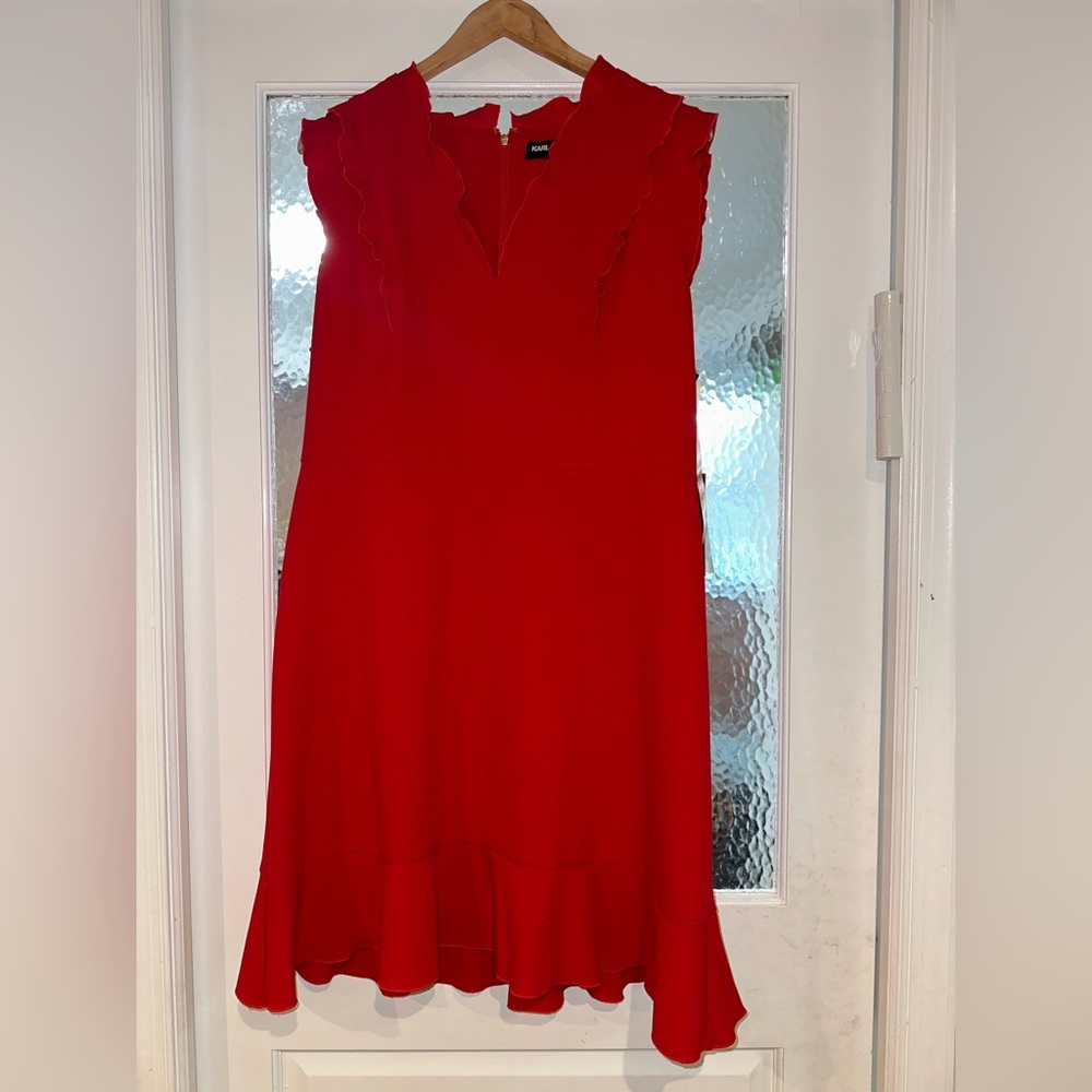 Red Karl Lagerfeld dress , size 14 , (NWT) New with Tags